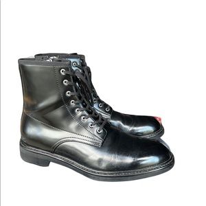 Calvin Klein patent leather boots